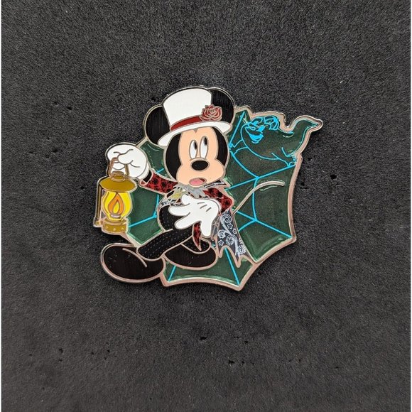 Disney Accessories - MICKEY Lantern Haunted Spiderweb HONG KONG DISNEYLAND LE 300 PIN Limited Ed 2012
